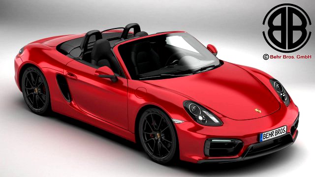Porsche Boxster GTS 2015 3D Model
