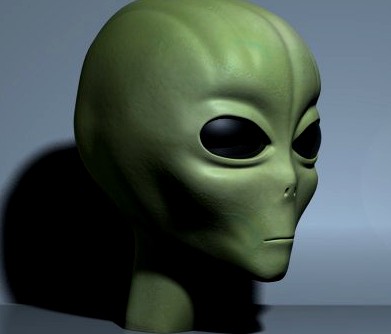 Alien Head 3D Model
