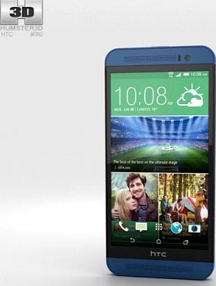 HTC One E8 Blue 3D Model