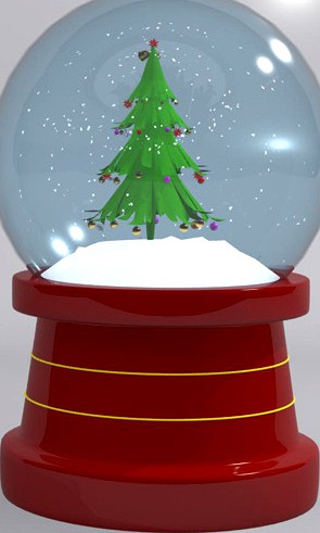 Christmas Snow Globe Tree