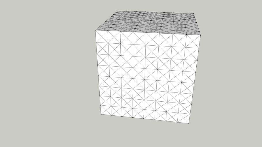 cube axes 3d model