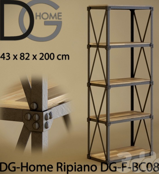 Металлический стеллаж DG-Home Ripiano DG-F-BC08