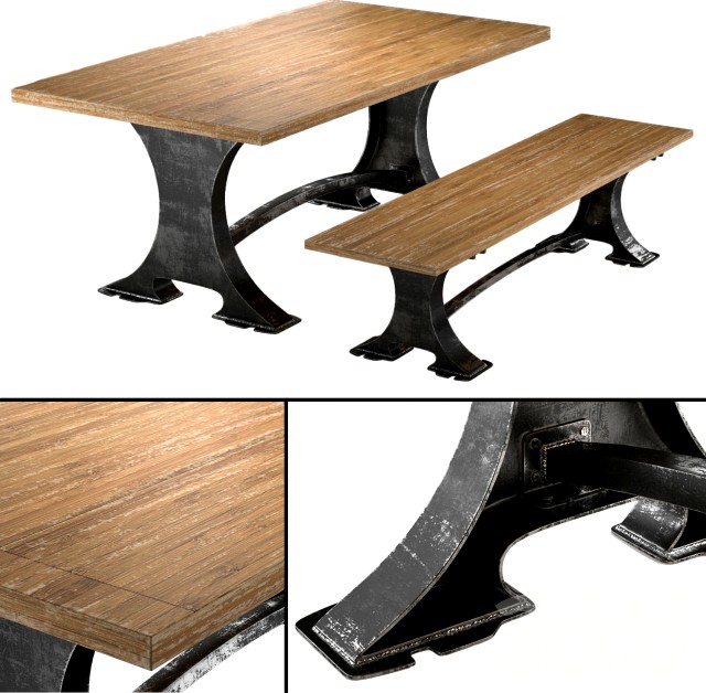 Roberto Dining Table and bench