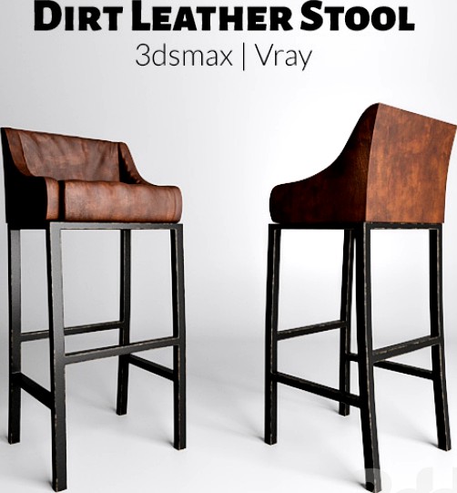 Dirt Leather Stool