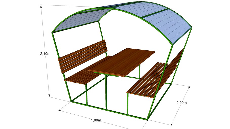 Беседка арочная