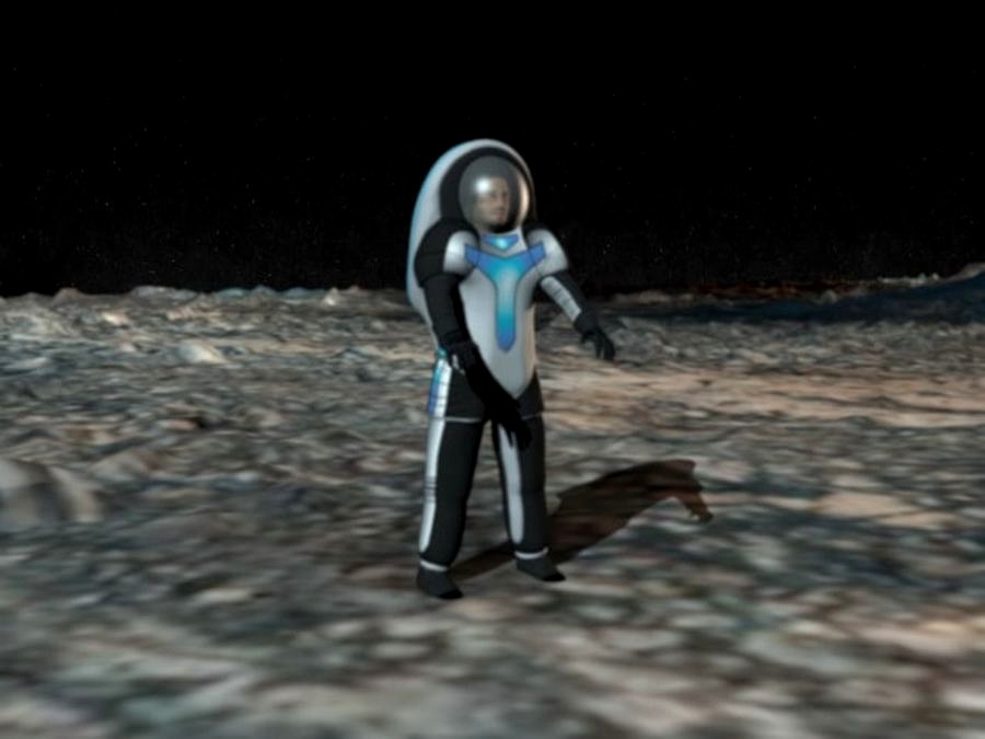 Nasa Z2 Space Suit Lowpoly 3D Model