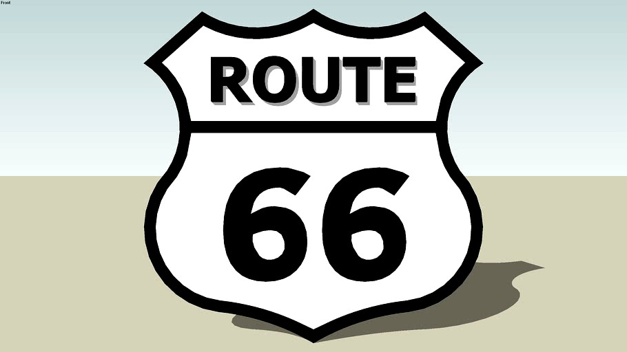 Route 66 Road Sign