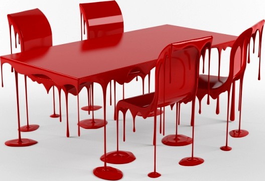 Paint drip table