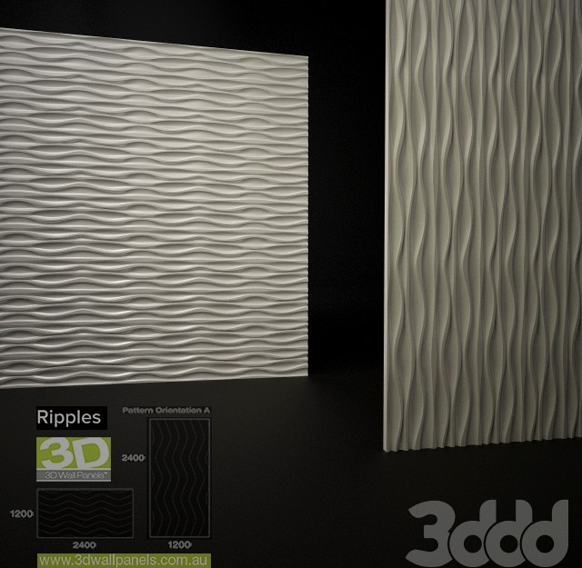 3D Wall Panels Ripples