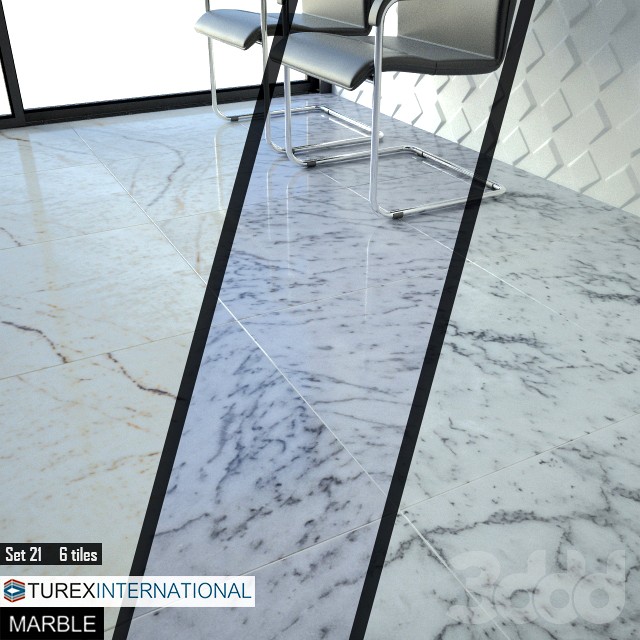 TUREX INTERNATIONAL Marble Tiles Set 21
