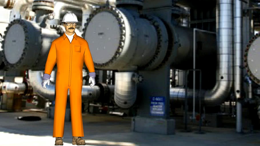 Safety First Series - Process Operator - OSHA Level 'D' PPE Protection - Coveralls - Orange