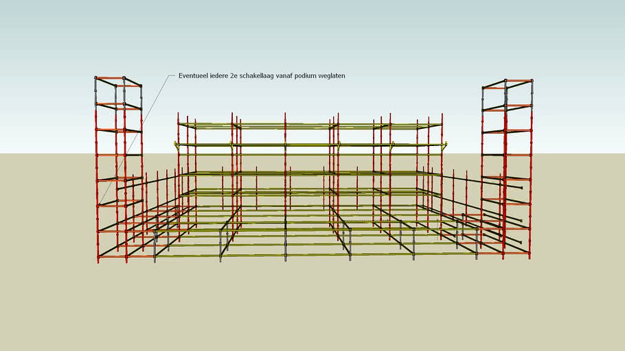 Blok 1 / Final Wall Scaffolding