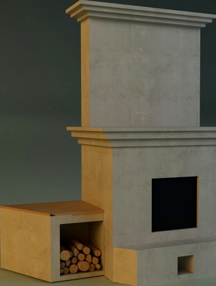 Fireplace 13d model
