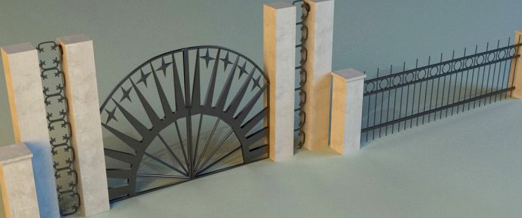 Forged railing 23d model