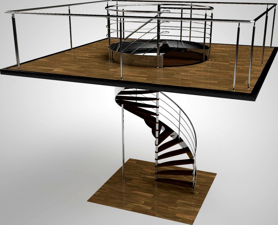 Spiral staircase3d model