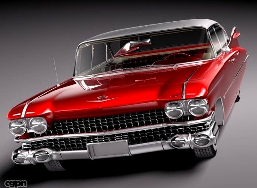 Cadillac 1959 Sedan Hardtop3d model