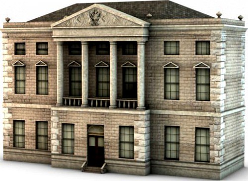 Classical building3d model