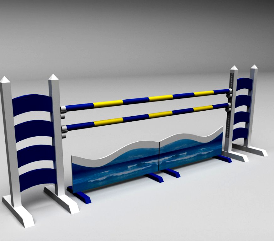Horse jump obstacle 063d model