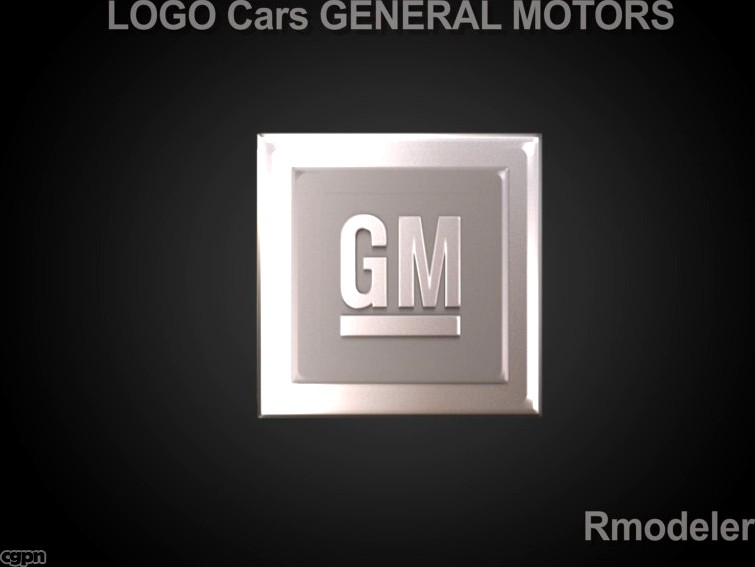 GM 3d Logo3d model