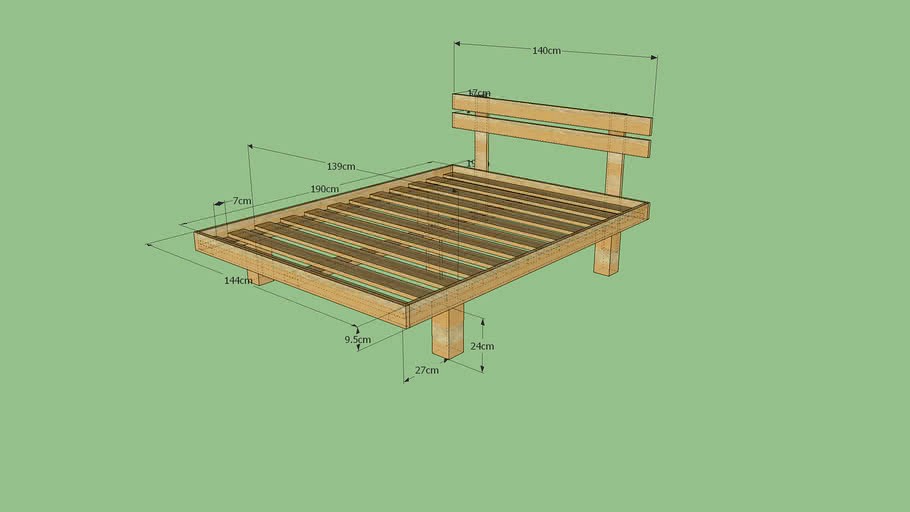 Bed base 3d model