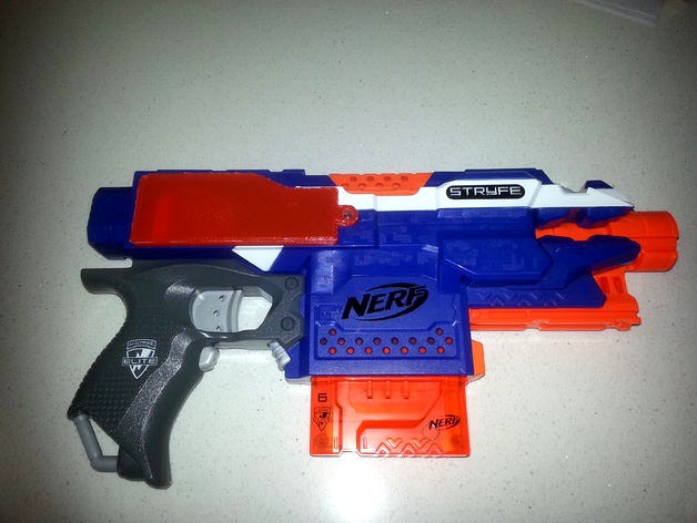 Nerf Stryfe 9V Mod Battery Cover by ssaggers