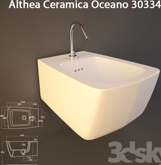 Hung bidet Oceano Althea Ceramica 30334