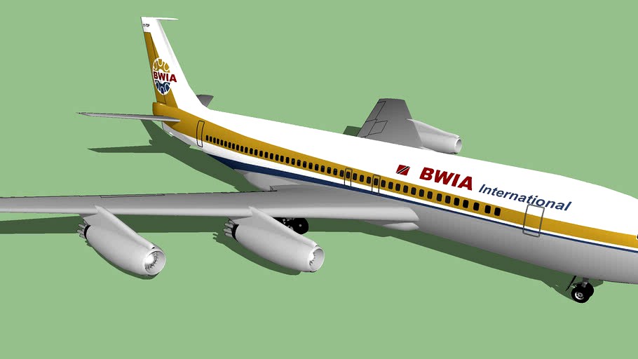 British West Indies Airlines (BWIA) (1976) - Boeing 707-227