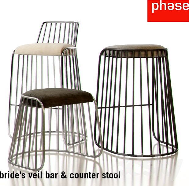 Phase - Bride&amp;#39;s Veil &amp;amp; Counter Stool