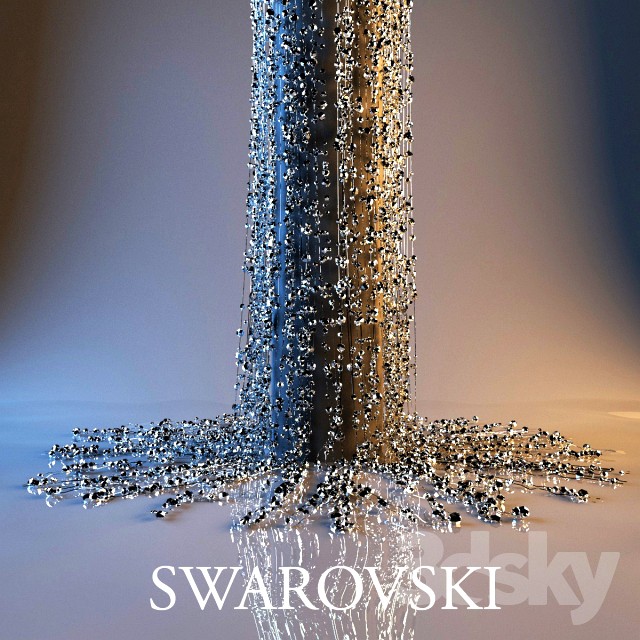 Swarovski crystals for the column