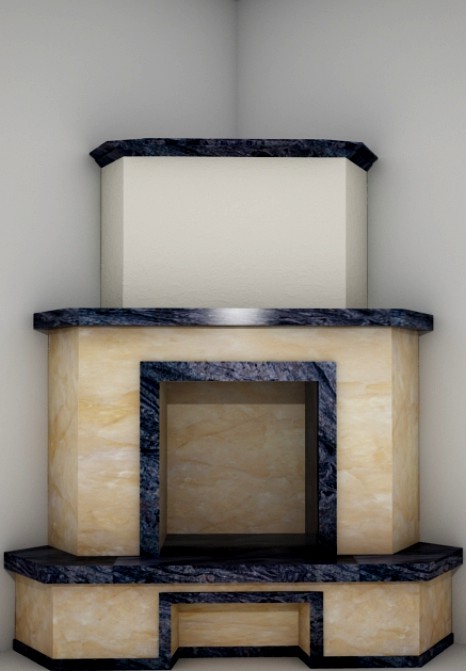 corner fireplace