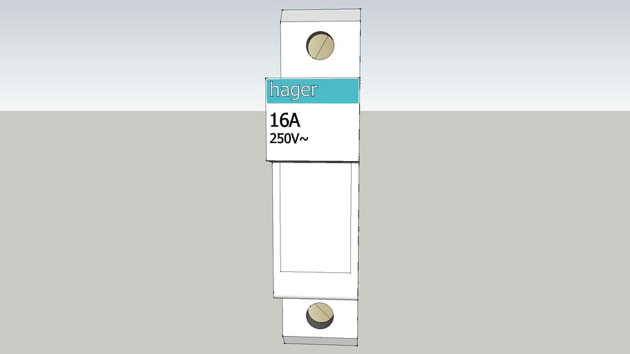 porte fusible de 16A hager