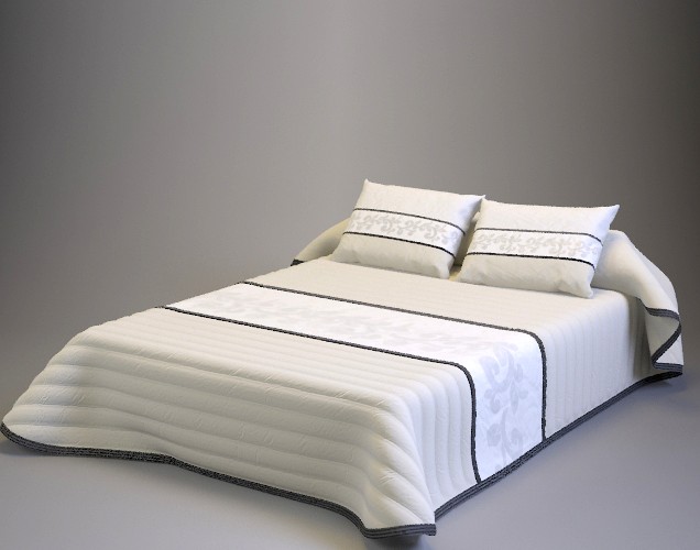 Bedspread with pillows