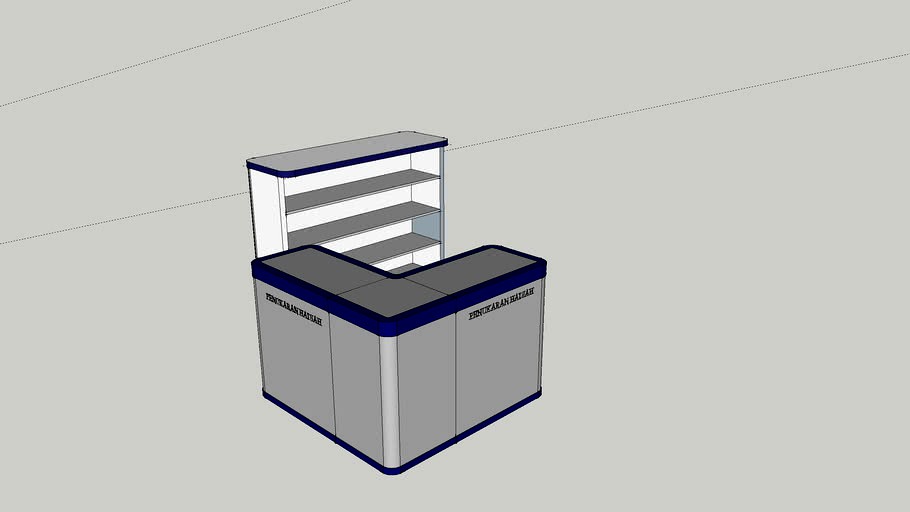 meja informasi 3d model