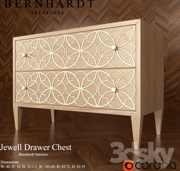 Jewell Drawer Chest BERNHARDT