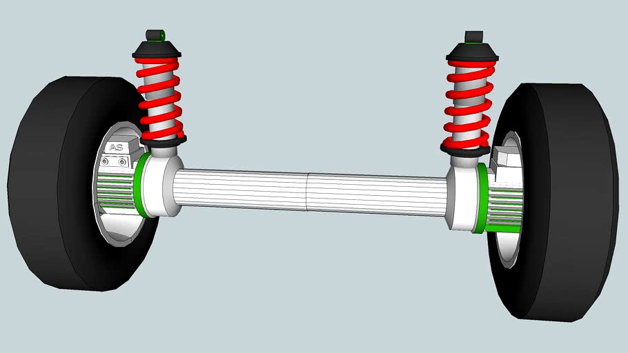 Electric Powered Wheels 3d model
