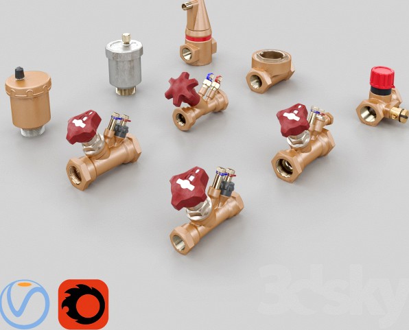 Set plumbing fittings