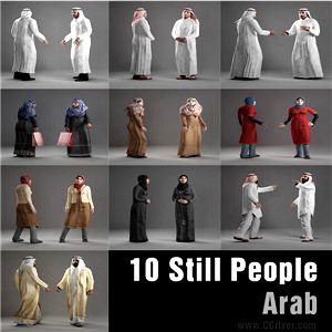 ARAB PEOPLE- 10 STILL MODELS (MeArS0001)
