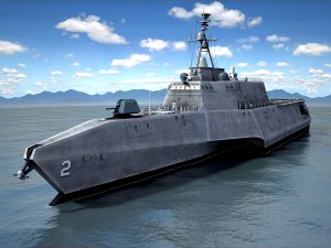 USS Independence LCS-2 ship VRAY - 3D Model