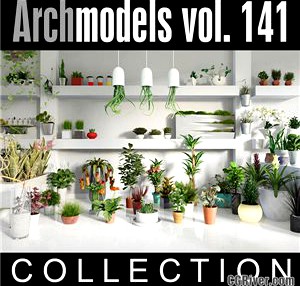 Archmodels vol. 141 (Evermotion 3D Models) - Indoor Small Potted Plants, Trees & Flowers