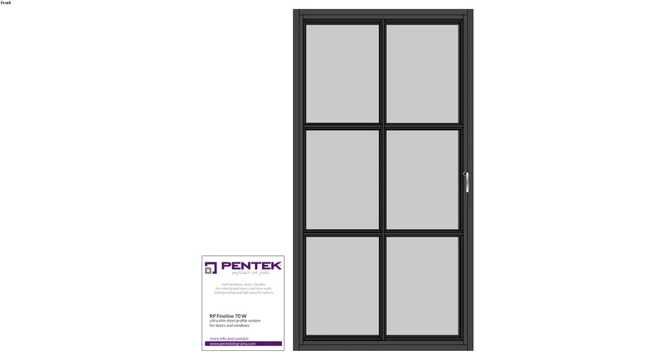 PENTEK - Nostalgic Style Slimmest Steel Window/Door for Exterior and Interior