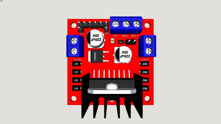 L298N Dual H Bridge Motor Driver Module