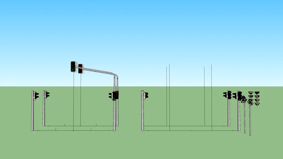 Lichtsignalanlage - LSA -Lichtzeichenanlage - LZA - Ampel - traffic lights