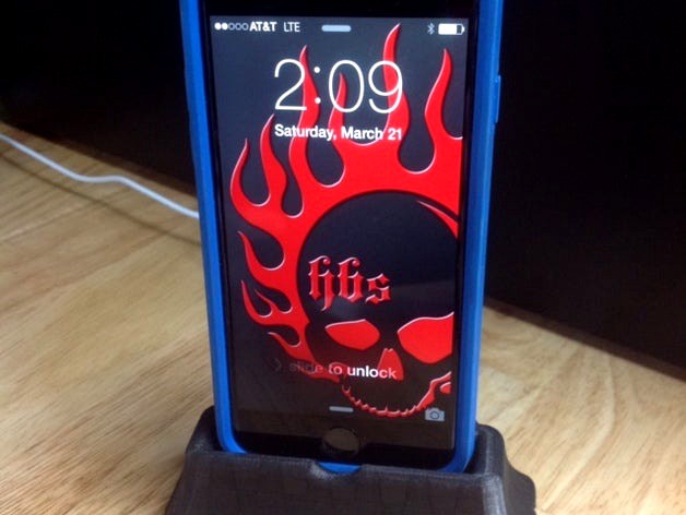 iPhone 6 with Pelican ProGear Protector Case Charging Dock by CnOte