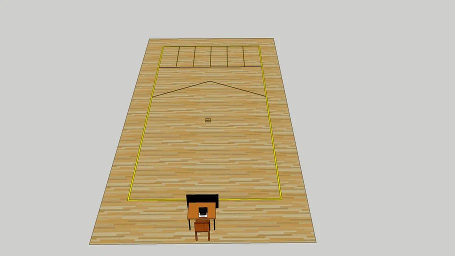Boccia Court wooden (Full, Equiped)