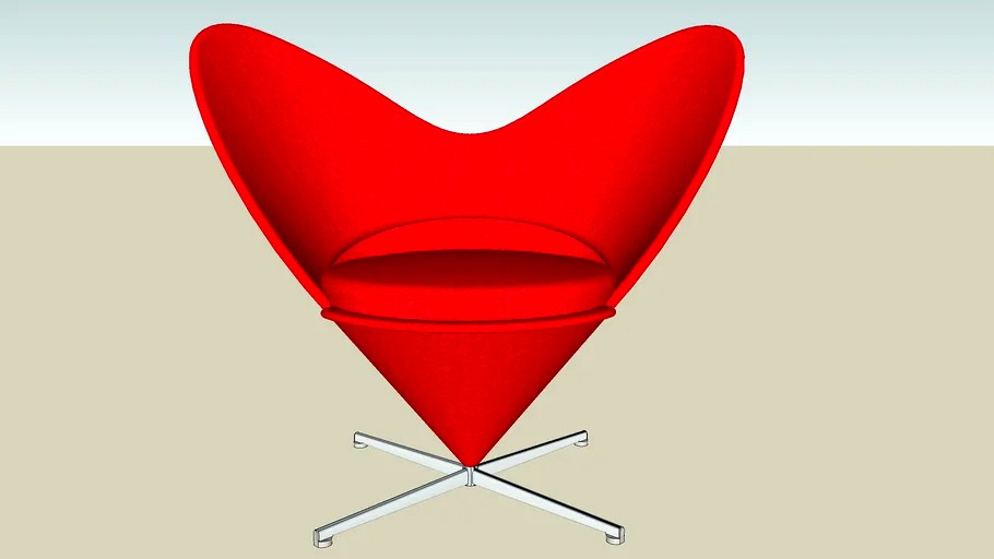 Heart Cone Chair. Panton