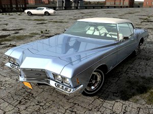 Buick Riviera 1971 - 3D Model for Cinema 4D (c4d) &amp; Other Software