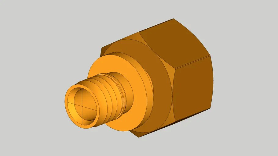 765004 Соединение прямое с внутренней резьбой_ 20 х 3_4__ латунь