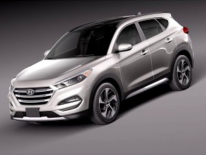 Lowpoly Hyundai Tucson 2016 - 3D Model