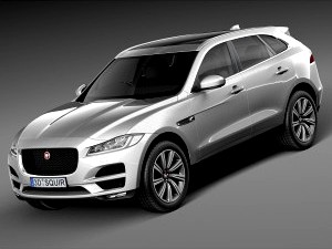 Jaguar F-Pace 2017 - 3D Model