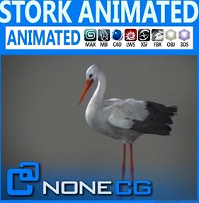 Animated Stork